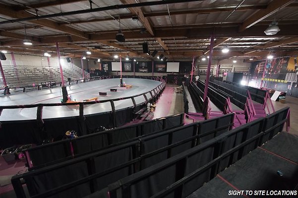 PC-G - The Doll Factory, home of the LA Derby Dolls banked track roller derby league, Los Angeles, Calif. (Photo by Marc Campos, aka. Stalkerazzi)