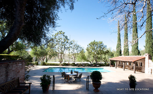 K - Ext. Historic Ranch House -  Pool - Another Angle - Day